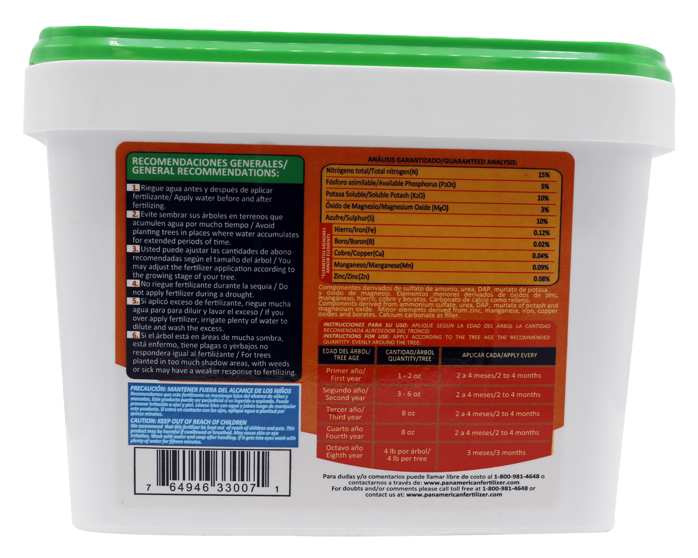 Green Crop 15-5-10 Fruit & Vegetable Fertilizer with 3% Mgo