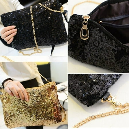 Sparkling Clutch Purse Fashion Womens Small Evening Party Clutch Bag Purse Bag Handbag Sequins Sparkling Bling Wallet Multicolor ()