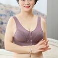 thumbnail image 5 of Bigersell Sports Bra Tank Tops Women No Underwire Lactation Vest Bra Back Adjustment Yoga Running Bra Big & Tall Size Workout Bra, Style 12883, Purple 42B, 5 of 7