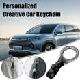 thumbnail image 6 of BQLQBQLQ Creative Metal Leather Key Chain Keychains Car Keyring Keychain Holder G [{, 6 of 8