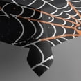 thumbnail image 3 of Halloween Spider Webs with Orange Spiders Rectangle Tablecloth 60"x84",Waterproof Polyester Rectangle Table Cloth, Wipeable Spillproof Polyester Tablecloth for Dining, Camping, Indoor and Outdoor, 3 of 5