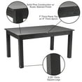 thumbnail image 4 of Flash Furniture Hercules 60" x 38" Rectangular Black Wash Solid Pine Farm Dining Table, 4 of 9