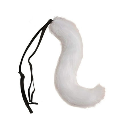 

CHXonu 1PC 3D Cute Animal Tail Pendant Women Holder Pompoms Tail Fashionable Hairy Tail 50cm Tail