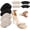 Beige+black, variant on 2 pairs of air cushion balls, 2 pairs of anti-slip shoe heel inserts, suitable for loose and oversized shoes, foot pain relief blister