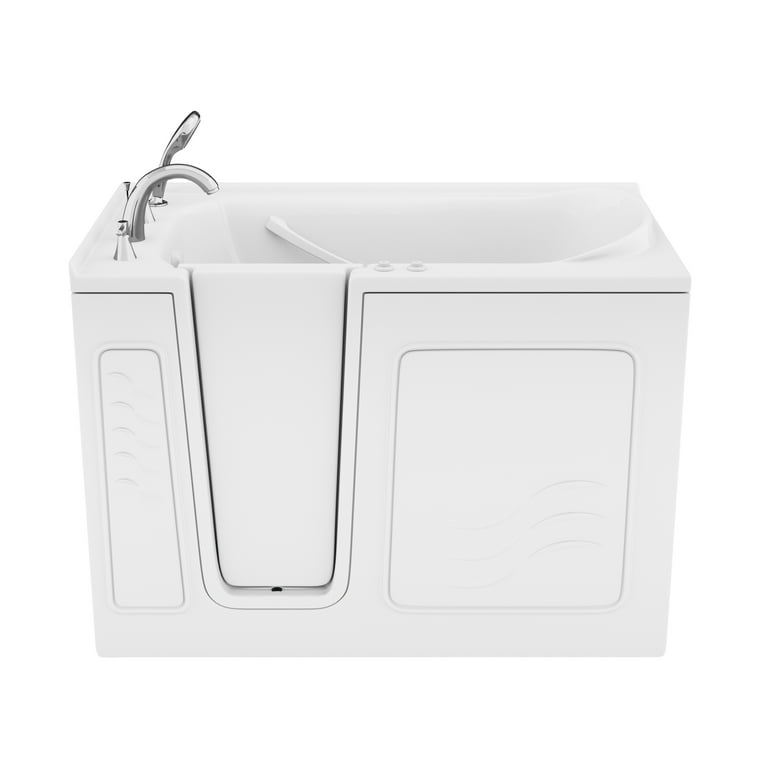 HD Series 30 in. x 53 in. Left Drain Quick Fill Walk-In Air Tub in White HD Series 30 in. x 53 in. Left Drain Quick Fill Walk-In Air Tub in White