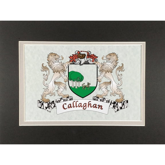 Callaghan Irish Coat of Arms Print - Frameable 9" x 12"