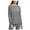 Grey - gray, variant on DKNY Womens Black Long Sleeve Scoop Neck Top XL