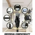 thumbnail image 6 of Ultra Clarity Cables Cat6 Ethernet Cable,RJ45, LAN, UTP for Ps4, Ps5, and Xbox, Black, 100ft, for New Year 2026, 6 of 10