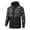 Black, variant on BADHUB Men's Trendy Print Rain Jacket Waterproof Hooded Windbreaker Lightweight Full-Zip Outdoor Rain Coat Mesh Lined Hiking Softshell Jacket Holiday Deals