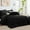 Black, variant on JUSTLET Queen Seersucker Comforter Set with Sheets Dark Grey Bed in a Bag 7-Pieces All Season Bedding Sets with Comforter, Pillow Sham, Flat Sheet, Fitted Sheet, Pillowcase