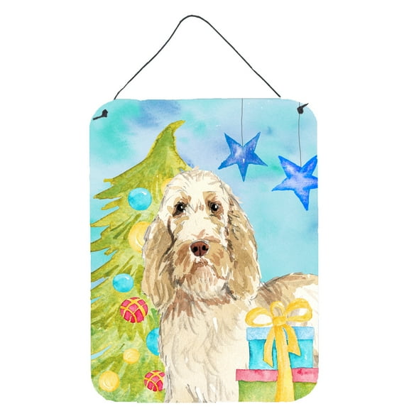 Christmas Tree Spinone Italiano Wall or Door Hanging Prints