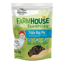 Manna Pro Farmhouse Favorites Chicken Treats - Triple Bug Mix  - 1 Bag - 2lb