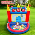 thumbnail image 2 of WELLFUNTIME Inflatable Bounce House, PVC Bouncer for Kids Aged 3-8, Jumping Castle with Ball Pit for Indoor Outdoor, 2 of 8