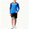 thumbnail image 6 of Kids Goalkeeper Uniform, Multicolor Long Sleeve Football Training Set, Soccer Goalie Jersey & Pants For Boys & Girls Blue 9-10 Years, 6 of 6