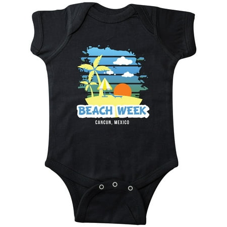 

Inktastic Beach Week Cancun Mexico with Palm Trees Gift Baby Boy Bodysuit