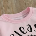 thumbnail image 3 of Baby Boys 2PCS Pants Sets Long Sleeve Round Neck Sweatshirt Tops Solid Color Pants Sets, 3 of 7