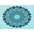 thumbnail image 1 of Ahgly Company Indoor Rectangle Patterned Aquamarine Stone Green Area Rugs, 7' x 10', 1 of 6