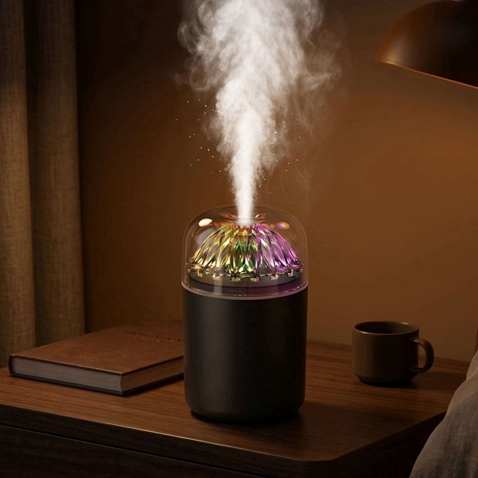 Mainstays Rechargeable Cool Mist Travel Humidifier 320 ml with 7