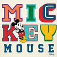thumbnail image 3 of Disney - Mickey Mouse - Multi Colored Letters - Juniors Fitted Graphic T-Shirt, 3 of 5