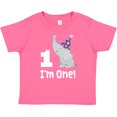 thumbnail image 3 of Inktastic Babys 1st Birthday Elephant Zoo Animal Boys or Girls Baby T-Shirt, 3 of 5