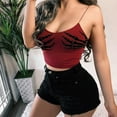 thumbnail image 4 of Crop Top Moulant Imprimé Main Squelette Gothique, 4 of 8