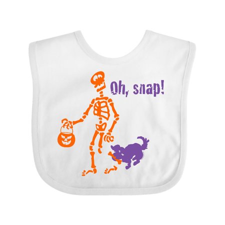 

Inktastic Oh Snap Skeleton Gift Baby Boy or Baby Girl Bib