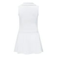 thumbnail image 2 of Girls Tennis Golf Outfit Sleeveless Polo V Neck Tank Top and Skorts Sets Sport Skirt with Pockets, 2 of 3
