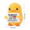 thumbnail image 2 of Pato inspirador crochet lindo tejido hecho a mano emocional (g), 2 of 5