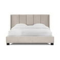 thumbnail image 6 of Sealy Posturepedic Bristol King Upholstered Bed in Beige with Solid Wood Legs in Espresso, 6 of 13