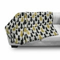 thumbnail image 3 of Yellow and Black Soft Flannel Fleece Throw Blanket, Exotic Getaway Themed Illustration Fresh Summer Season Food, Cozy Plush for Indoor and Outdoor Use, 60" x 80", Earth Yellow and Black, by Ambesonne, 3 of 6