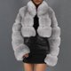 thumbnail image 4 of Abrigo de Piel Sintética Para Mujer Chaqueta Cálida Invierno Sólido Cuello en V Prendas de Abrigo Odeerbi  ODB178533, 4 of 5