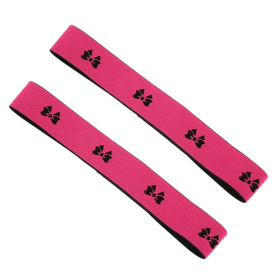 LEORX 2pcs Elastic Band For Wigs Keeps Wig In Place NonSlip Design With Soft Comfortable Materials Rosy