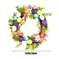 thumbnail image 3 of Honeeladyy Easter Wreath for Front Door, 7.87 Inches Cute Straw Handmaded Wreath with Bunny Eggs Flower, Easter Bunny Wreath for Wedding Outdoor Garden Front Door Wall Farmhouse Decor, 3 of 6