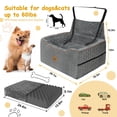 thumbnail image 2 of Asiento de coche para perros melafa365 para perros medianos/grandes de menos de 27 kg, 2 of 6