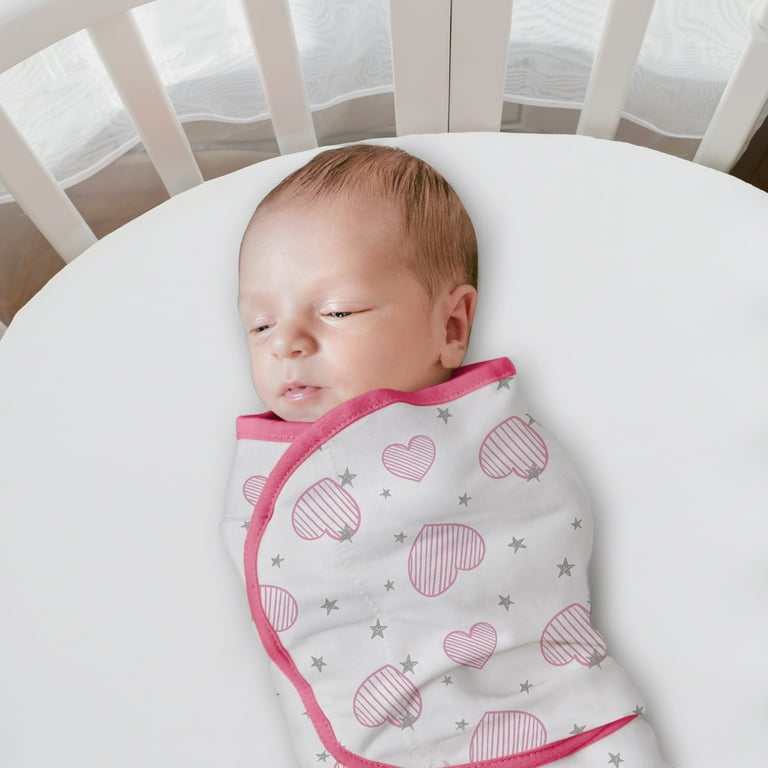 GLLQUEN BABY Swaddle Blankets, Cotton, 0-3 Months, Adjustable