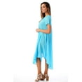thumbnail image 3 of Riviera Sun Dress Dresses for Women (Turquoise, 1X), 3 of 4