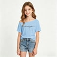 thumbnail image 2 of Gaexia Holiday Ready Girls Solid Off Shoulder CasualTop For Everyday Wear With Soft BreathableFabric, 2 of 4