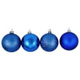 thumbnail image 2 of 24ct Lavish Blue Shatterproof 4-Finish Christmas Ball Ornaments 2.5" (60mm), 2 of 2