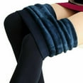 thumbnail image 3 of Women Winter Thick Warm Fleece Lined Thermal Stretchy Slim Skinny Leggings Pants, 3 of 5