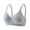 #25Dark Gray, variant on Wireless Bras for Women Full Coverage Ribbed Adjustable Bralettes Seamless Push Up Support Everyday Bra