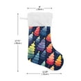 thumbnail image 2 of Haosy Christmas Stockings for Christmas Tree Fireplace Family Holiday Party 18 inch Colorful Christmas Tree, 2 of 8