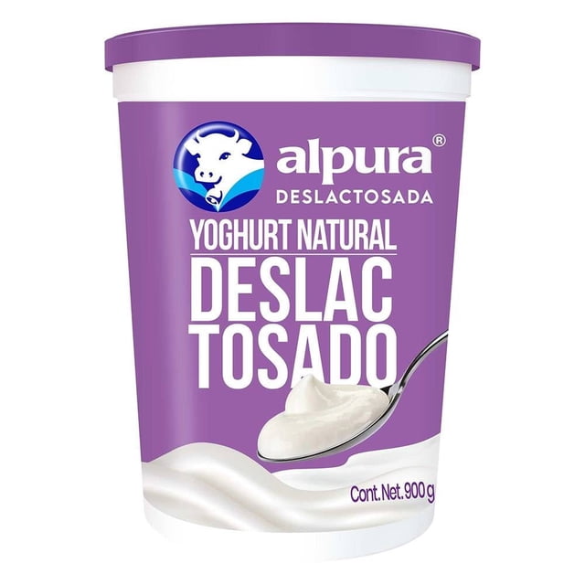 Yoghurt Alpura batido natural deslactosado 900 g