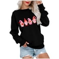 thumbnail image 2 of Qiopertar Blouse à Manches Longues Imprimée Mode Saint-Valentin pour Femmes Col Rond Pull Décontracté Offres de la Semaine Liquidation à Moins de 5$ jusqu'à 90 % de Réduction, 2 of 5