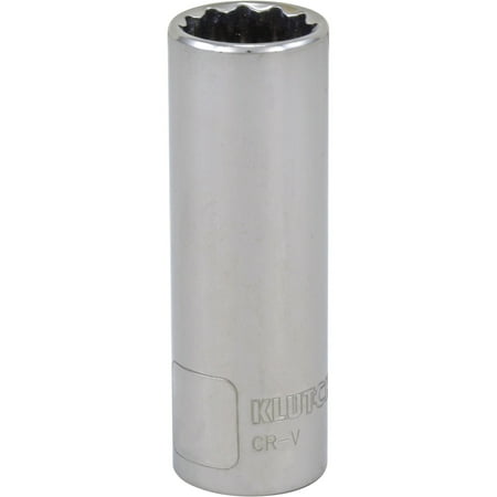 

Klutch Deep Socket - SAE 11/16in 1/2in.-Drive 12-Pt.
