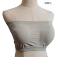 thumbnail image 2 of Sujetador inalámbrico Sujetadores sin tirantes Bandeau Accesorios Almohadillas extraíbles Cierre sin costuras Ropa interior Cómoda para vestido de noche verde oliva seitruly AP008611-11B, 2 of 6