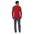 thumbnail image 2 of Men's Cuddl Duds® Classic Long Sleeve Pajama Top & Pajama Pants Set, 2 of 4