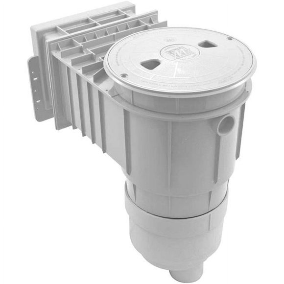 Waterway 5408620 2 in. Fibre de Verre Standard en Skimmer de Sol&44; Blanc