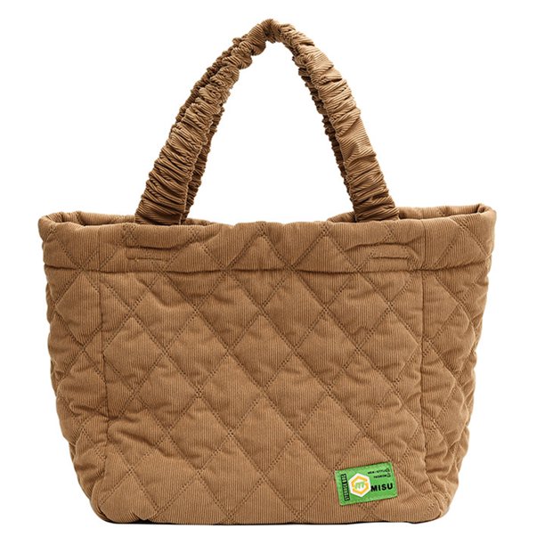 Bolso Mujer Nube Tote Color Sólido Bolsos De Pana Regalos Para Amigas Marrón Oscuro Marrón