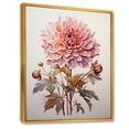 thumbnail image 2 of Designart "A Dance Amidst Pink Dahlias" Dahlia Floater Framed Canvas Art Print, 2 of 5