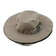 thumbnail image 3 of Sombrero de máscara antis para exteriores con protección facial de malla de red para la cabeza, pesca mi Cola Sombrero al aire libre del cubo de la pesca, 3 of 8